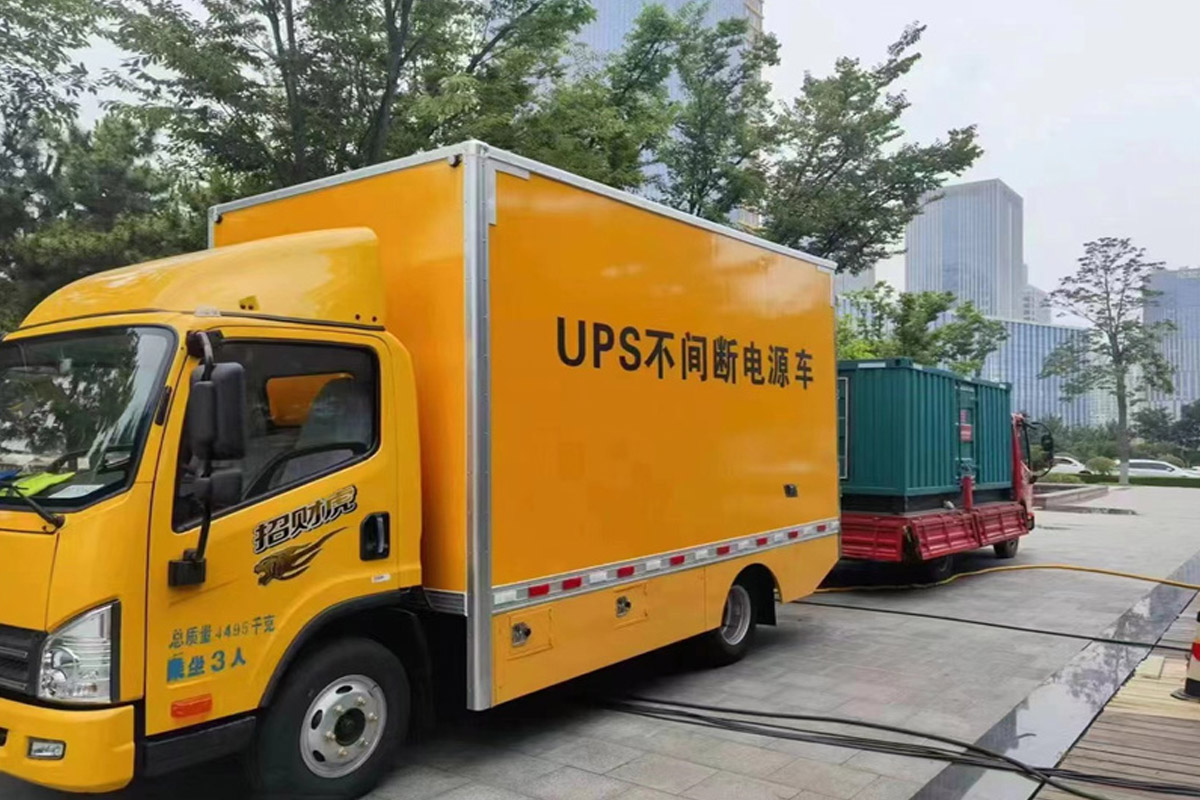 潘集发电机租赁施工现场