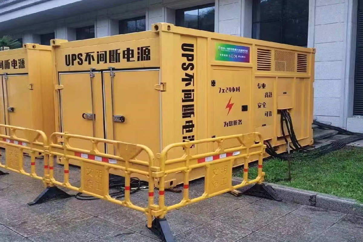 潘集发电机租赁施工现场