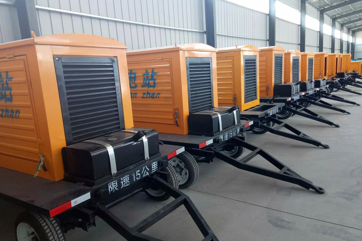 潘集发电机租赁施工现场